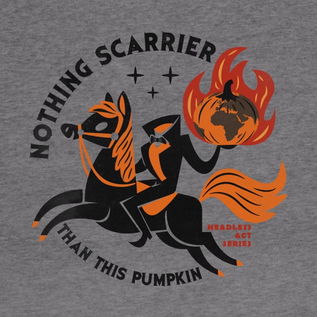 Trendy Halloween Design | Burning Pumpkin-World by POD Anytime